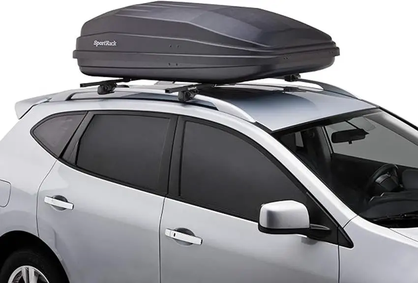 spacious rooftop cargo carrier