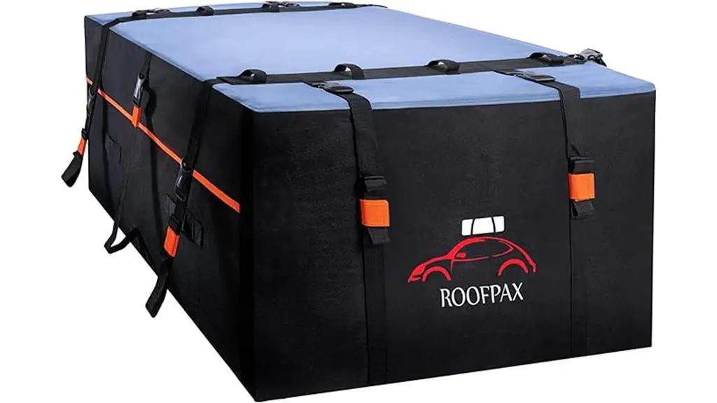 spacious and durable car roof bag