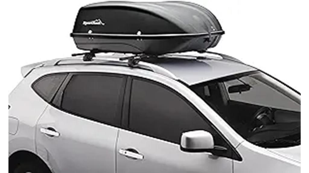 spacious rooftop cargo box