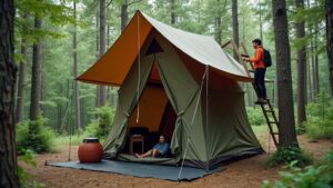 elevated camping experience design