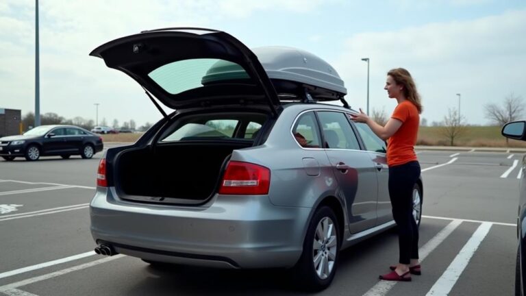 mounting roof box safely