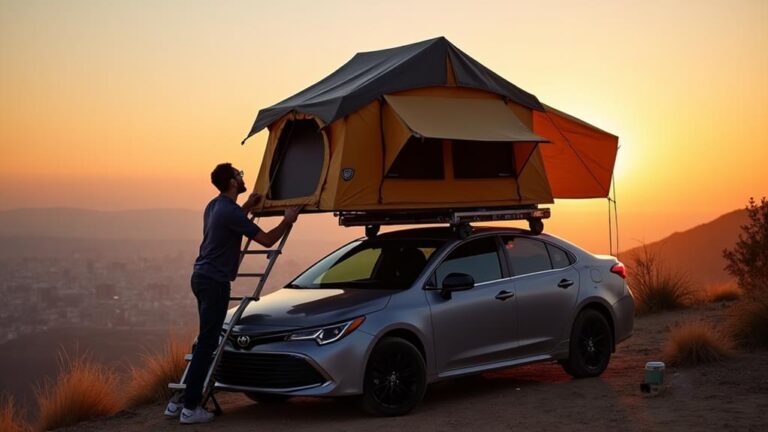 mounting rooftop tent safely